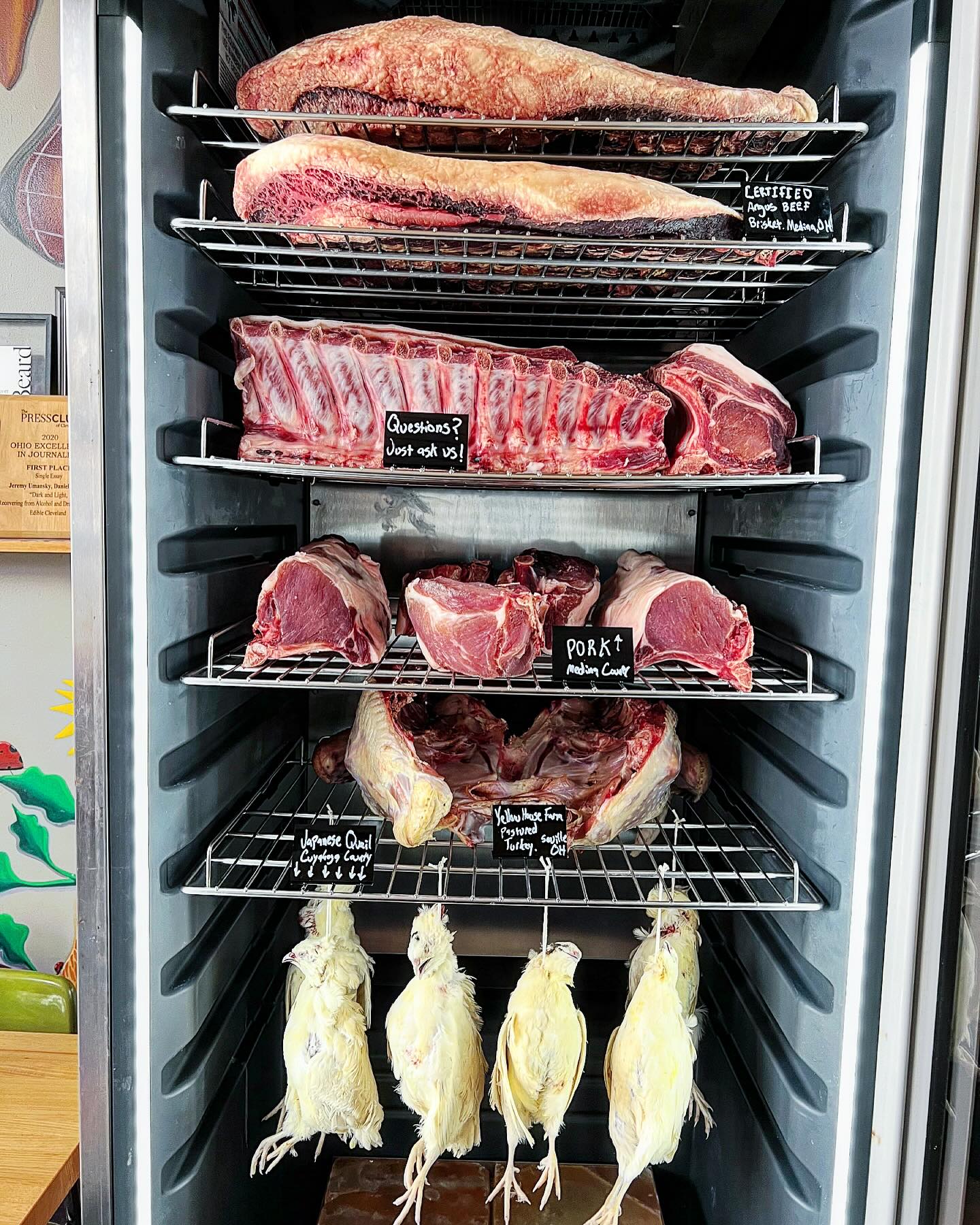 Meta curing in a case.